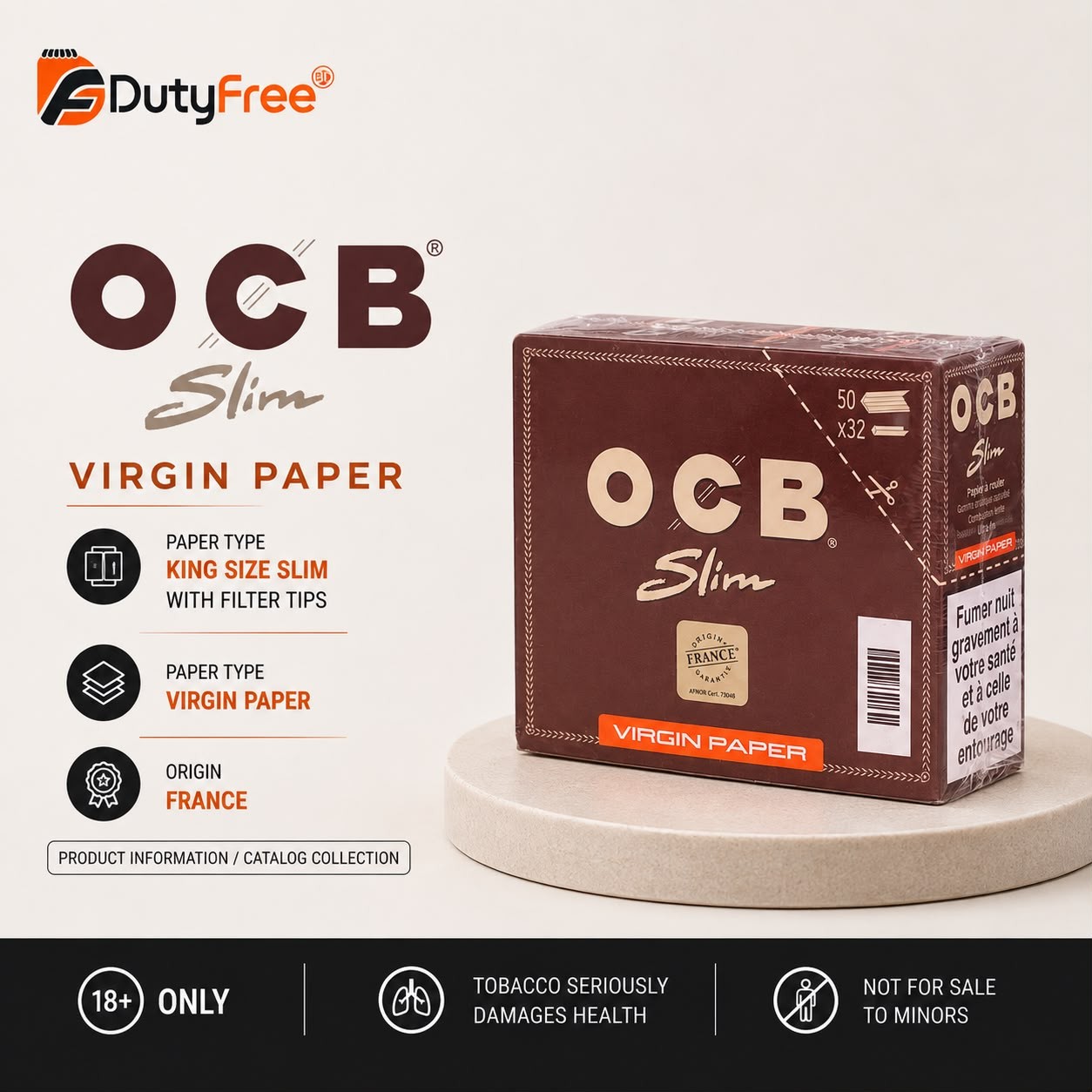 OCB Virgin King Size Slim Rolling Paper
