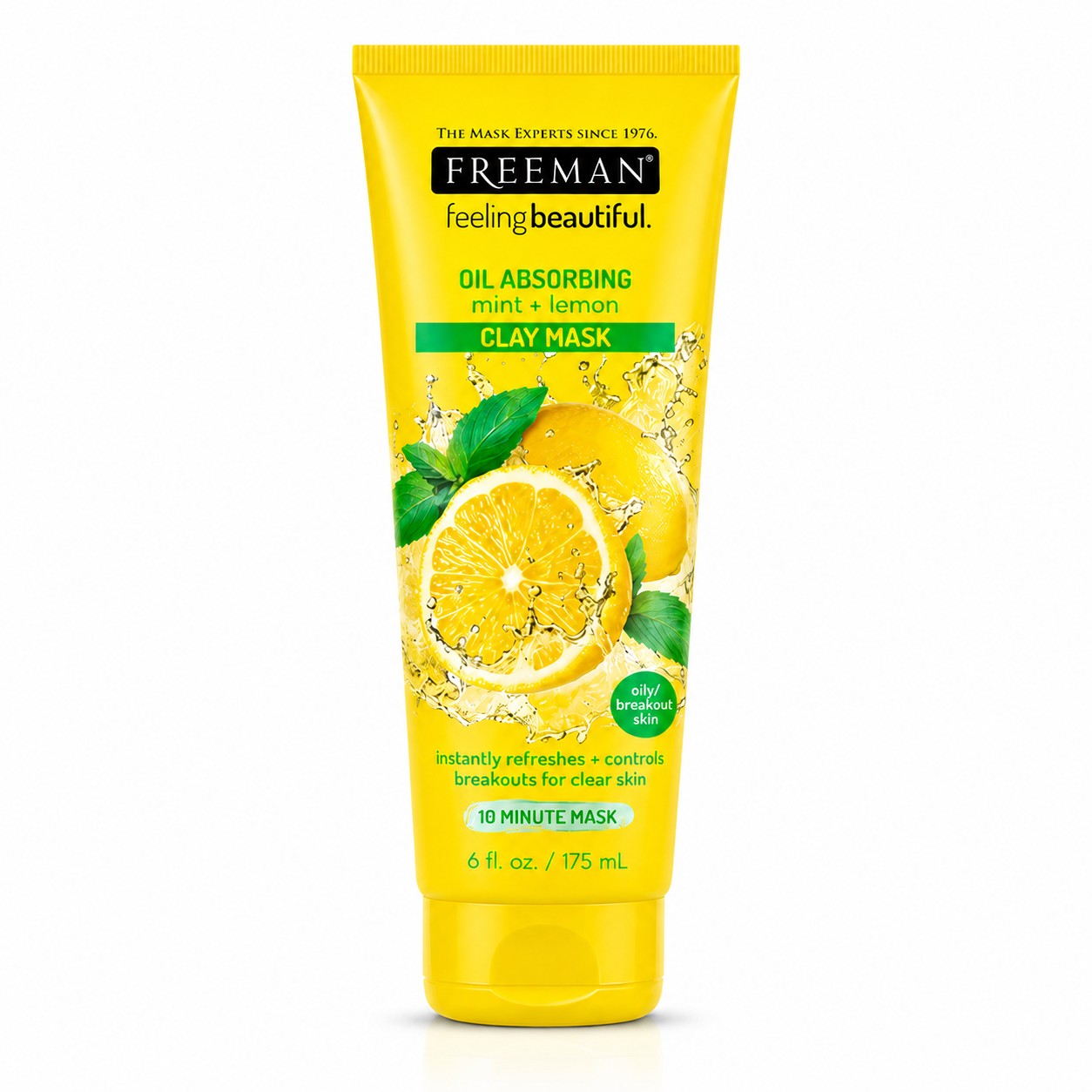 Freeman Feeling Beautiful Oil Absorbing Mint & Lemon Clay Mask (175 ml)