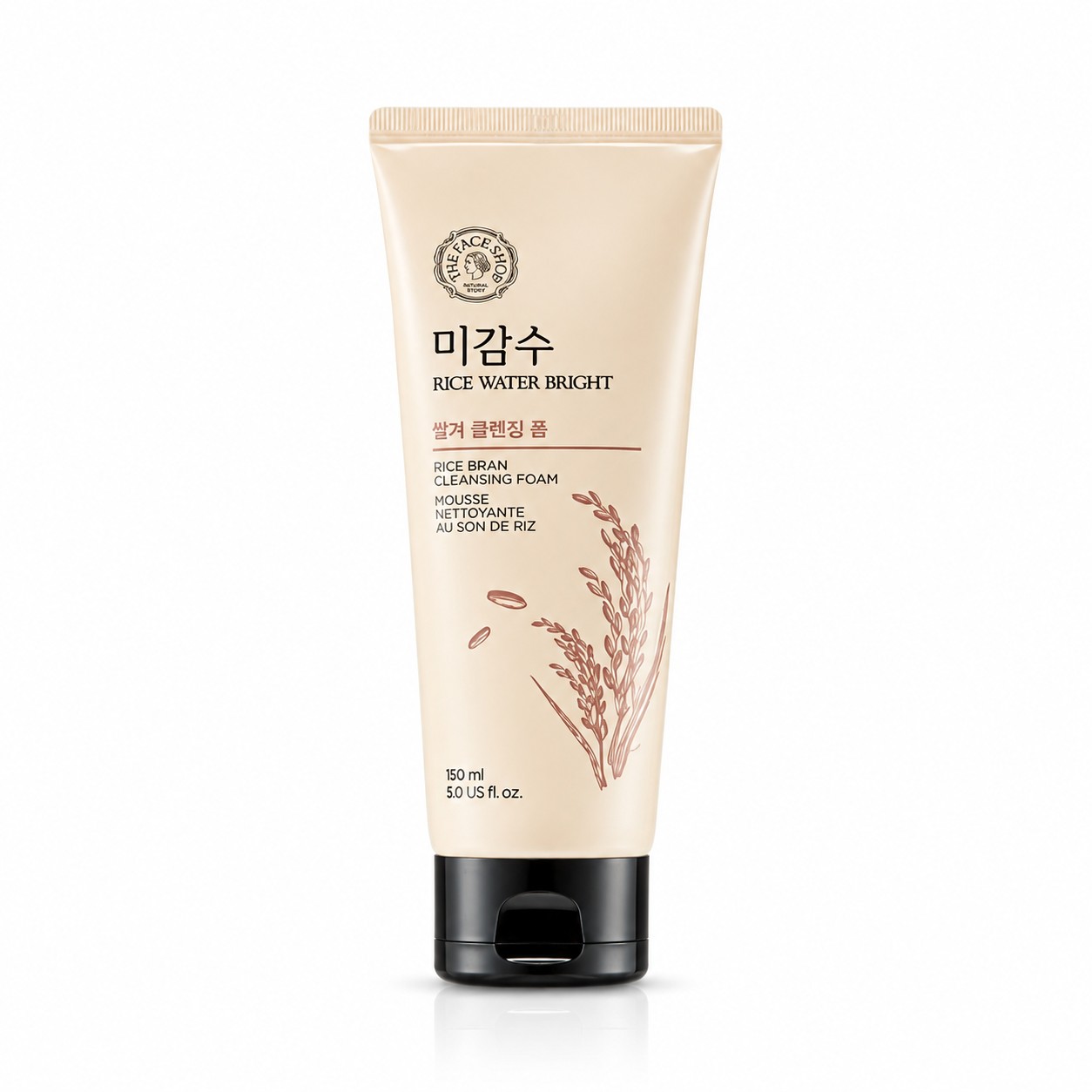 THE FACE SHOP Rice Water Bright Facial Foaming Cleanser 150m L