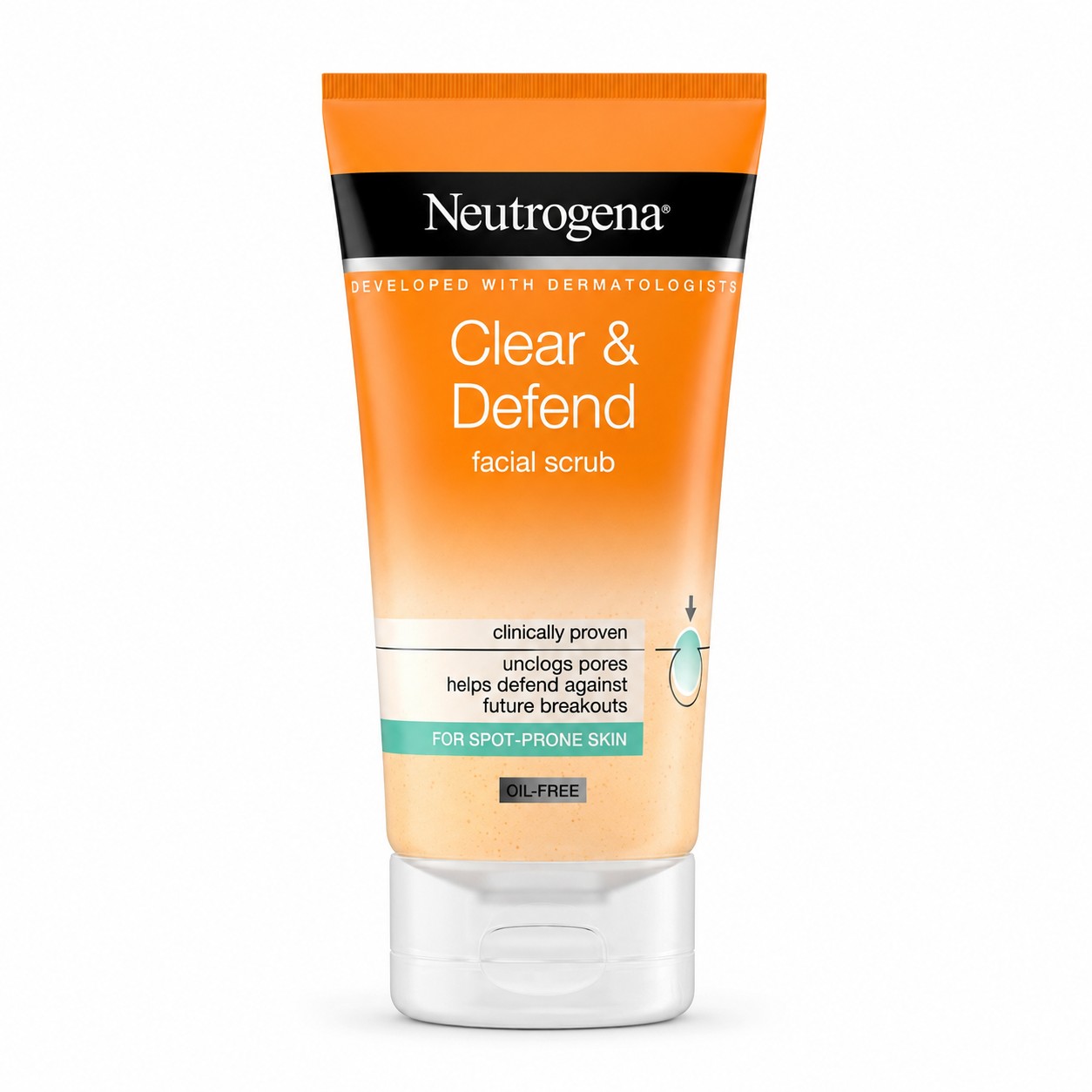 Neutrogena Clear & Defend Facial Scrub,150ml
