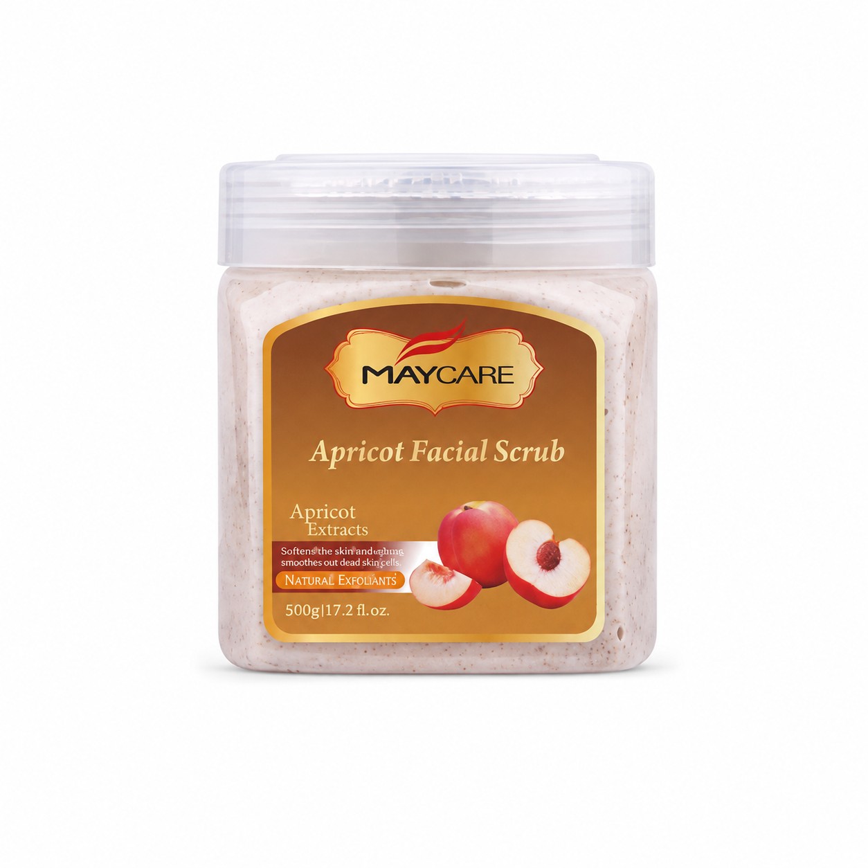 MAYCARE Apricot Facial Scrub, Apricot Extra, Natural Exfoliant (500 g)