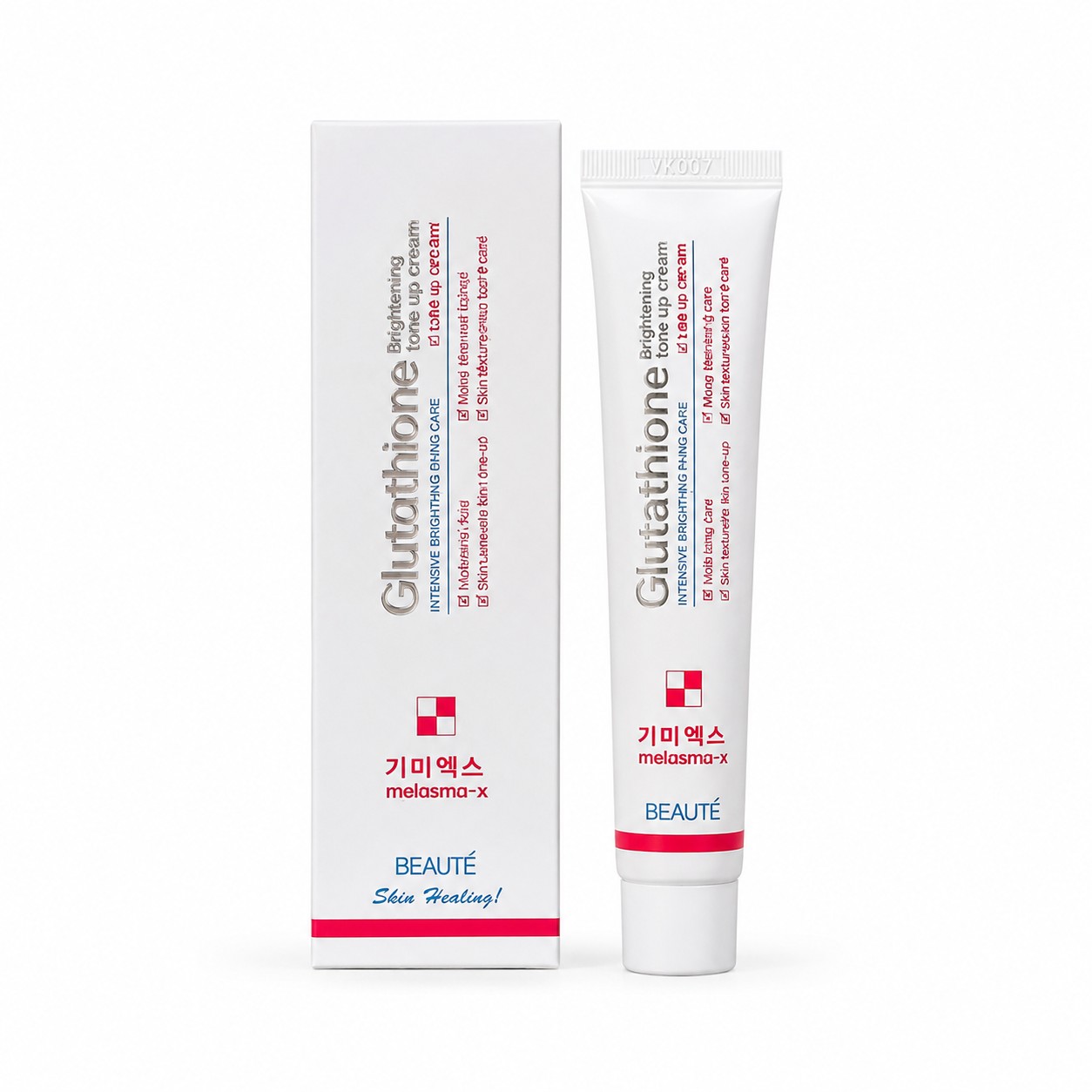 Beaute Melasma x Glutathione Brightening Tone Up Cream, 45 ml.