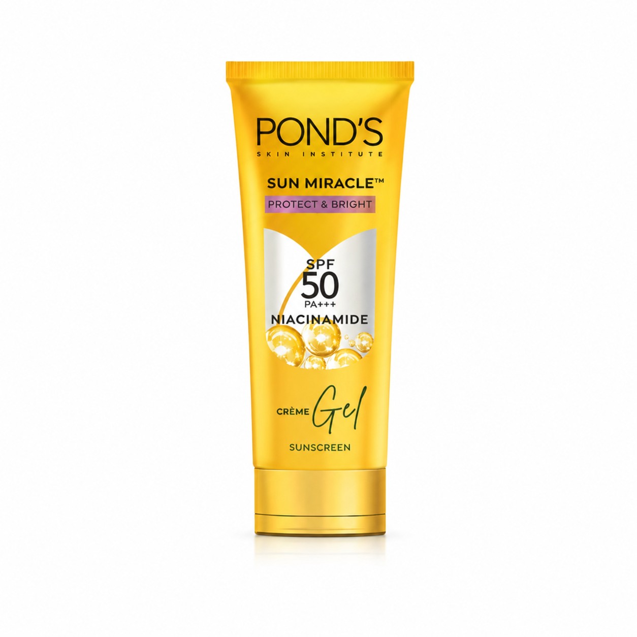 POND’S Sun Miracle SPF 50 PA+++ Crème Gel Sunscreen - Protect & Bright, With Niacinamide