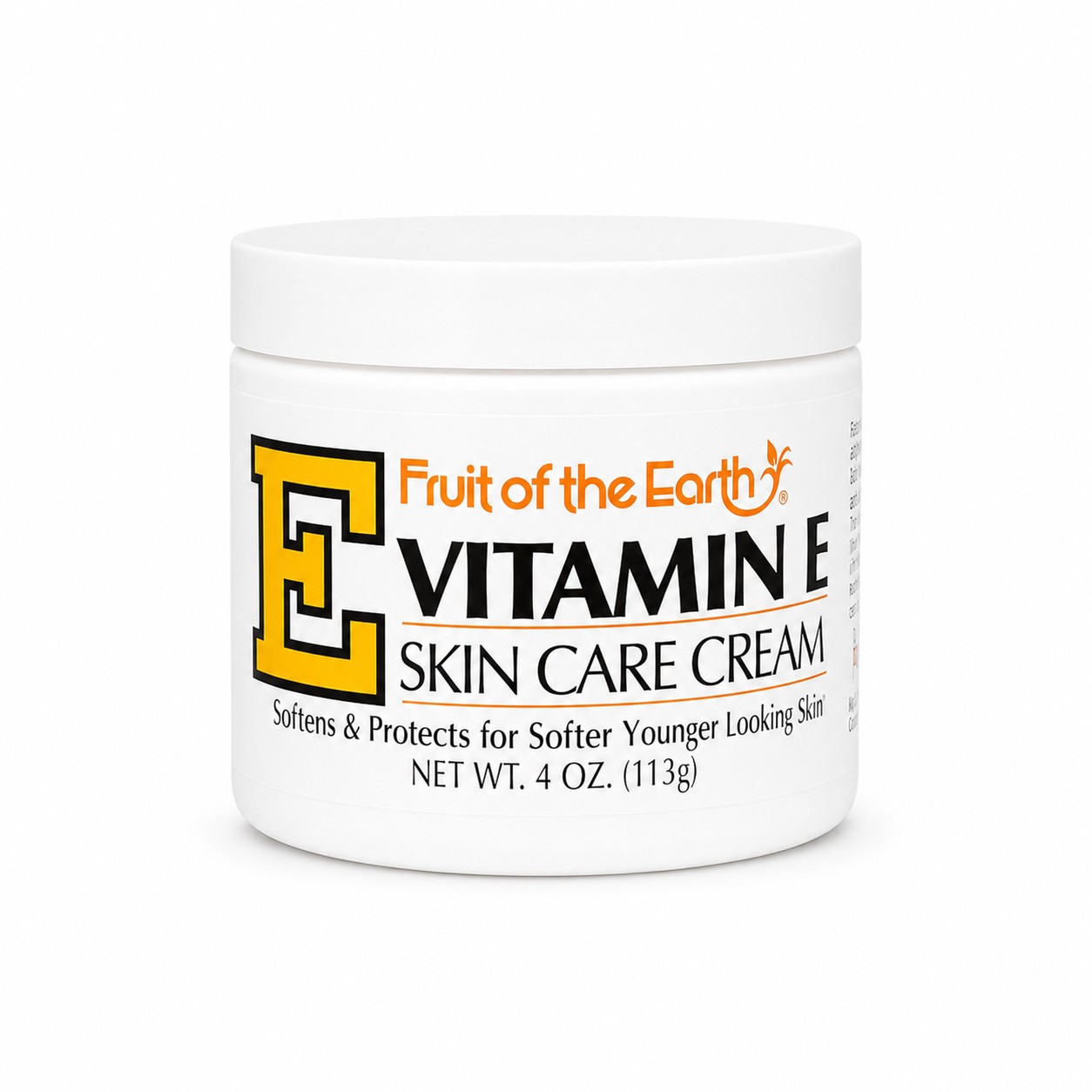 Fruit Of The Earth Vitamin E Moisturizing Skin Care Cream 113g.