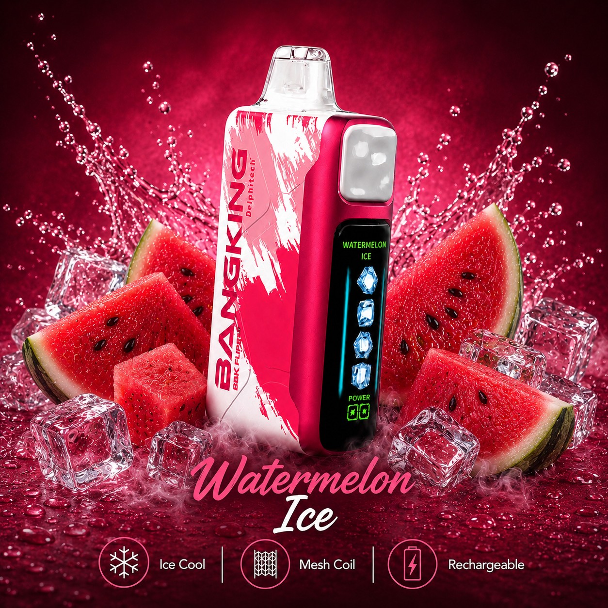 BANGKING Watermelon Ice | Up to 60,000 Puffs