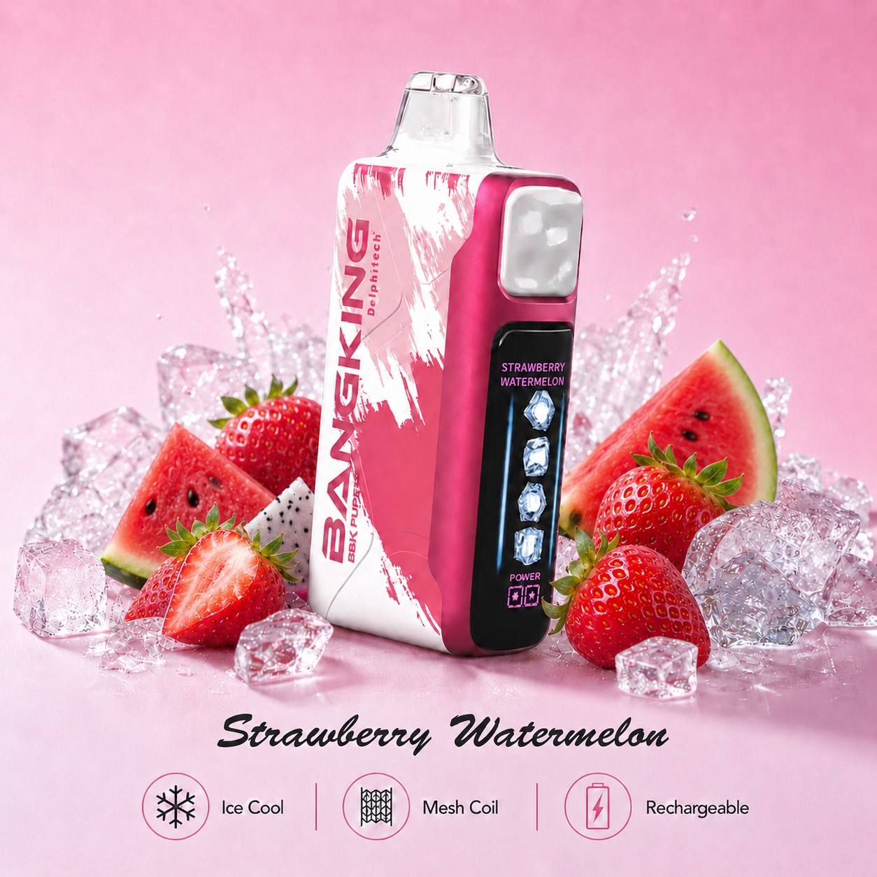 BANGKING Strawberry Watermelon | Up to 60,000 Puffs