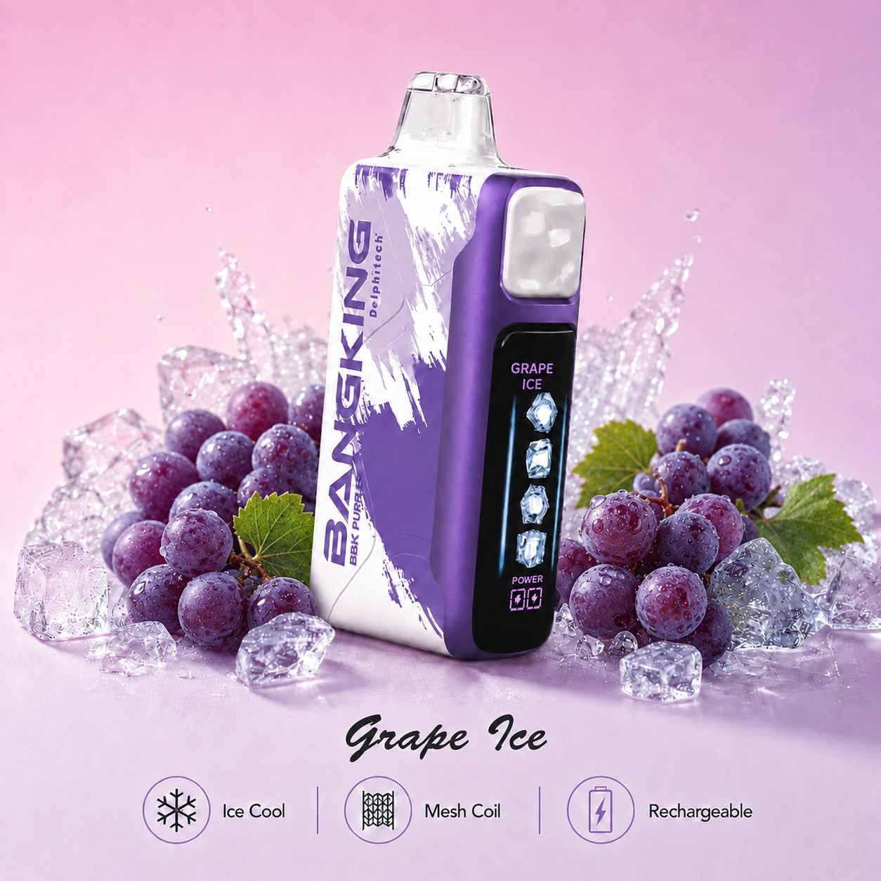 BANGKING Grape Ice | Up to 60,000 Puffs
