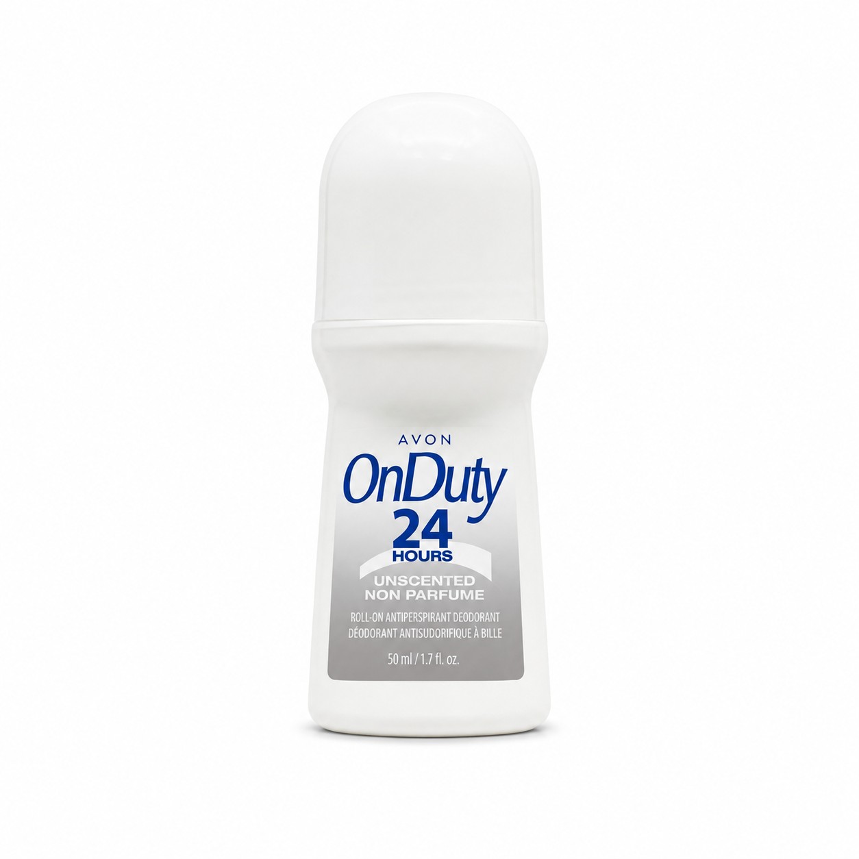 Avon On Duty 24 Hours Unscented Non Perfume Roll-On Anti-Perspirant Deodorant -75ml.
