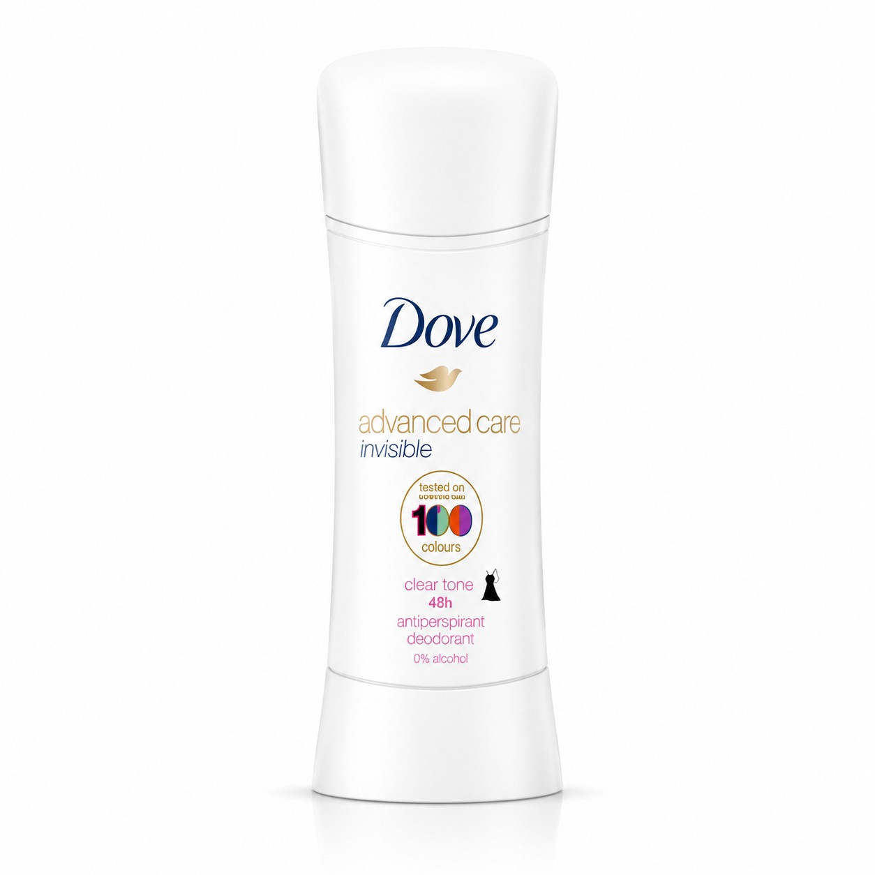 Dove Invisible Advanced Care Antiperspirant Deodorant, Clear Finish, 2.6 Ounce