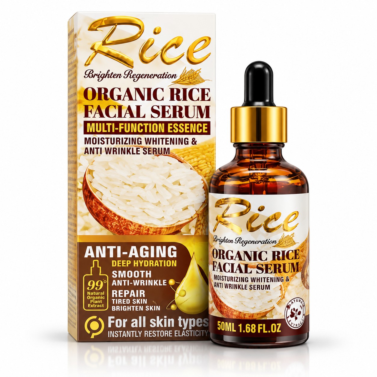 Organic Rice Facial Serum 50ml