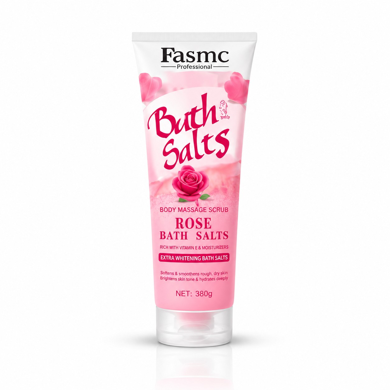 Fasmc Rose Bath Salts Scrub – 380g.