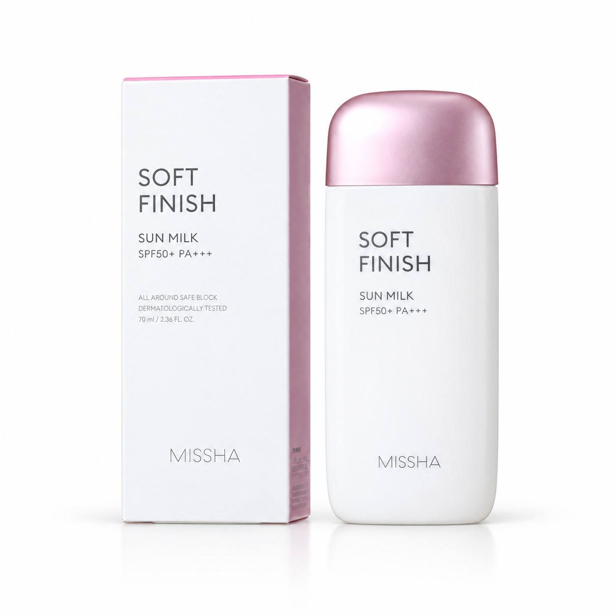 Missha All Around Safe Block Soft Finish Sun Milk Spf 50+ PA+++ - 70ml.