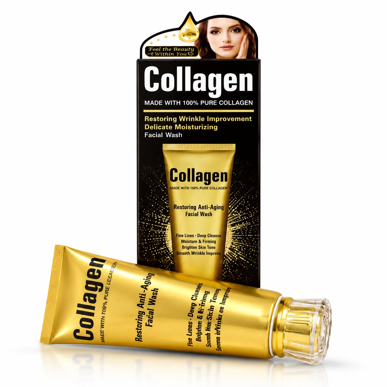Wokali Collagen Restoring Anti-Aging Facial Wash 120ml