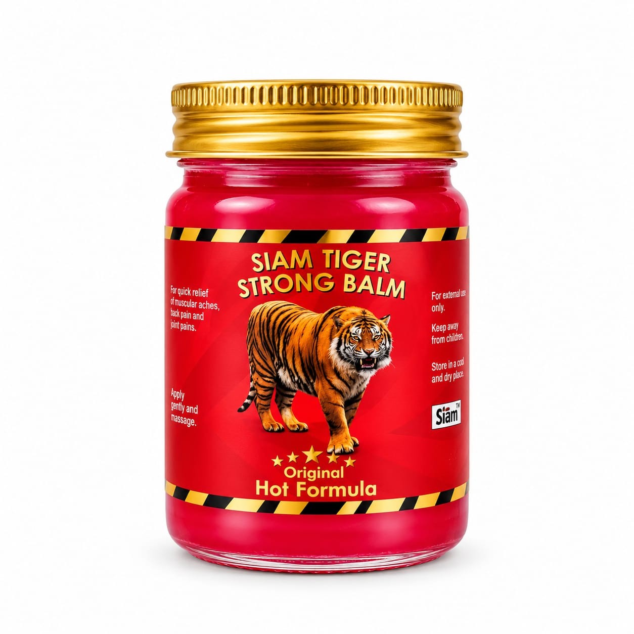 Green Seven Siam Tiger Strong Massage Balm - Red 50g