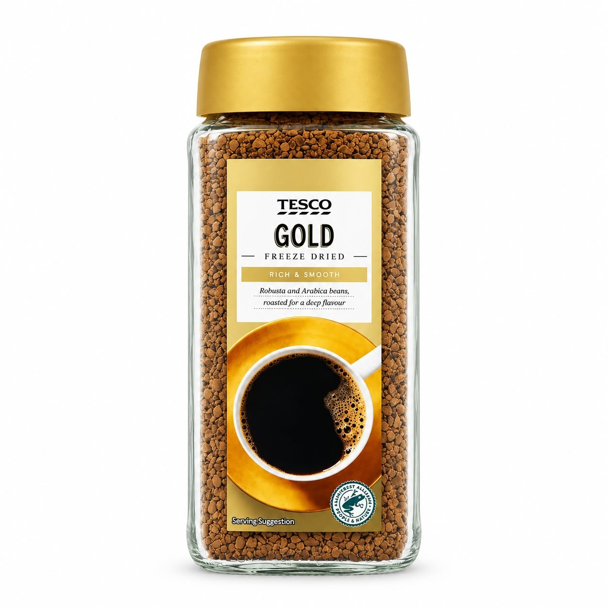 Tesco Gold Freeze Dried coffee 200gm product of UK