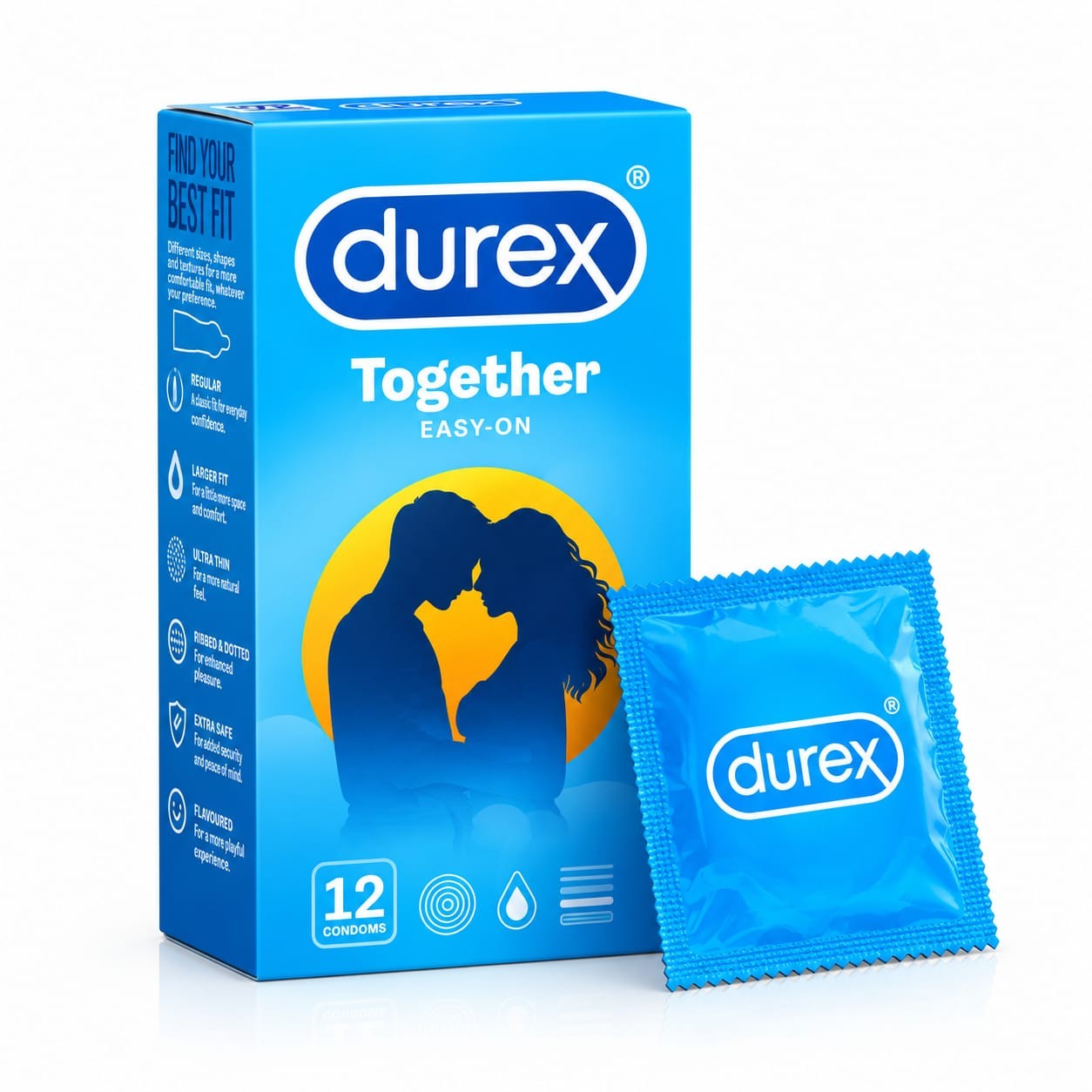 Durex Together Easy On Condoms 12 Pcs